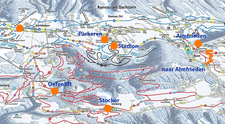 Ramsau locaties Noords Festival