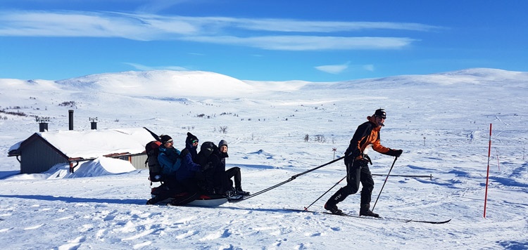 toerlanglaufen backcountry reis vindelfjaellen